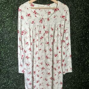 Laura Ashley Floral Long Sleeve Nightgown